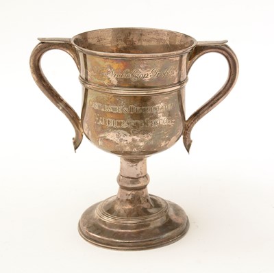 Lot 185 - A George IV silver two-handled trophy cup.
