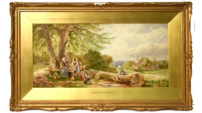 Lot 803 - In the manner of Miles Birket Foster - The Kite | watercolour