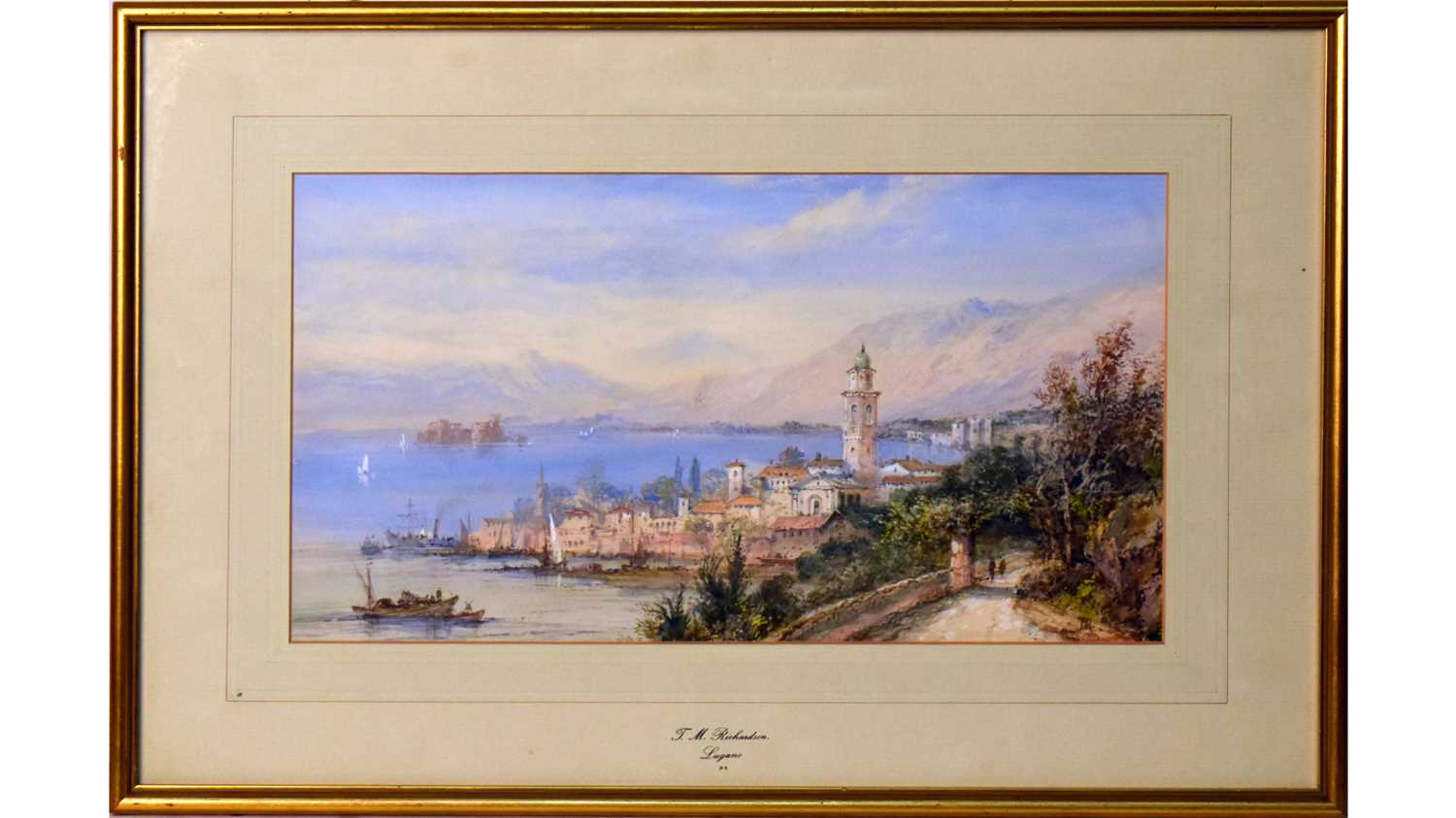 Lot 883 - In the manner of Thomas Miles Richardson Jr - Lugano | watercolour