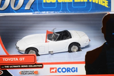 Lot 223 - A collection of Corgi James Bond 007 diecast model cars.