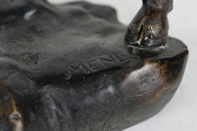 Lot 403 - After Pierre-Jules Mene: a patinated bronze model of a goat