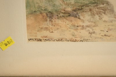 Lot 1068 - Victor Noble Rainbird - On the Target, Northumberland | watercolour