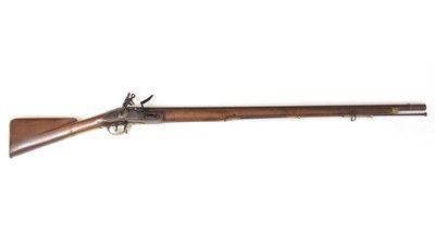 Lot 763 - A 19th Century flintlock musket, by Barnett