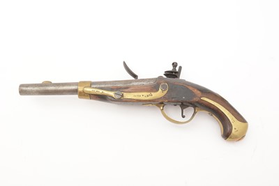 Lot 1020 - A mid-19th Century Russian  1839 pattern Cossack Enlisted man’s flintlock pistol