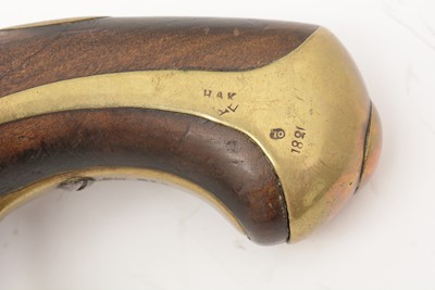 Lot 769 - A mid 19th Century Russian  1839 pattern Cossack Enlisted man’s flintlock pistol