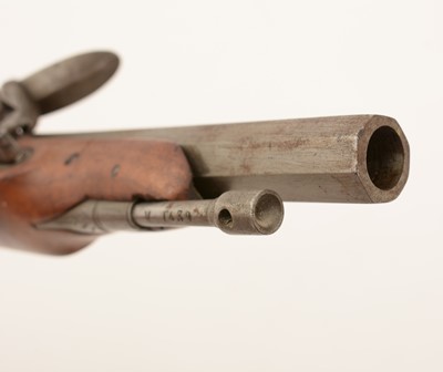 Lot 772 - An early 19th Century Belgian flintlock pistol
