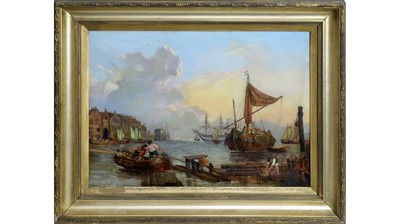 Lot 969 - After George Clarkson Stanfield - Dawn Breaking | oil