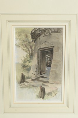 Lot 867 - Isa Jobling - Three illustrations for a poem entitled "The Miller's Daughter" | watercolour