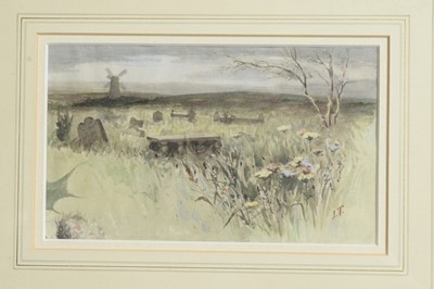 Lot 758 - Isa Jobling - Three illustrations for a poem entitled "The Miller's Daughter" | watercolour