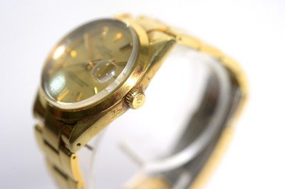 Lot 509 - Rolex Oyster Perpetual Date: a gold capped steel cased automatic wristwatch