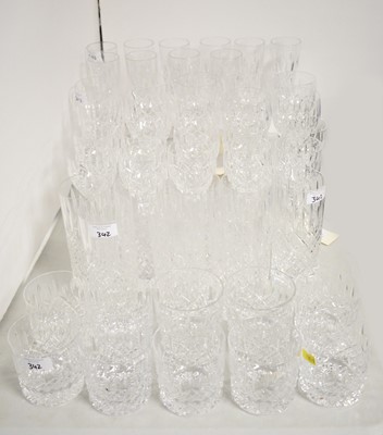 Lot 342 - A selection of glasses, various.