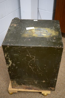 Lot 5 - F. Wickfield & Co., Birmingham: a vintage cast metal safe.