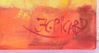 Lot 799 - Jean-Claude Picard - Mediterranian Sunset Triptych | oil