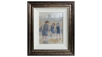 Lot 569 - Peter Knox - The Skipping Rope | oil