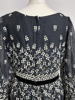 Lot 841 - A 1960s James Bond-style columnar evening gown and matching headband | and a 70s peasant dress