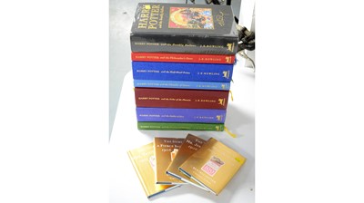 Lot 592 - A full collection of Rowling (J.K.), Harry Potter; and other books