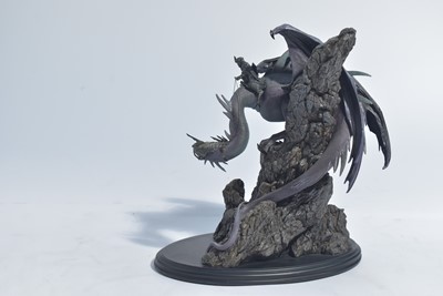 Lot 231 - Sideshow Weta Collectibles:, Fell Beast with Morgul Lord Witch-King polystone statue