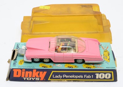 Lot 4 - Dinky Toys Lady Penelope's Fab 1, 100, boxed.