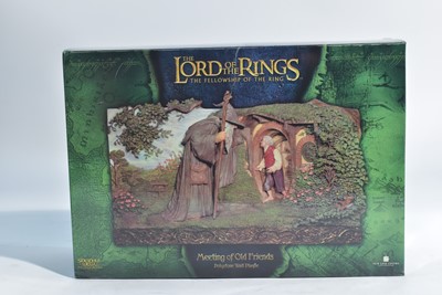 Lot 248 - Sideshow Weta Collectibles: The Lord of the Rings, Meeting of Old Friends polystone wall plaque