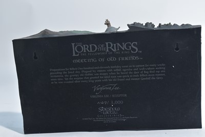 Lot 248 - Sideshow Weta Collectibles: The Lord of the Rings, Meeting of Old Friends polystone wall plaque