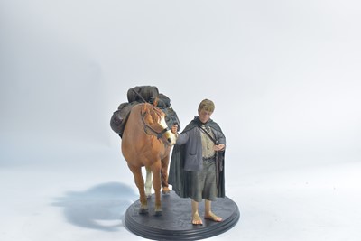Lot 257 - Sideshow Weta Collectibles: The Lord of the Rings, Samwise Gamgee & Bill, the Pony polystone figure