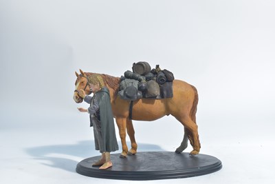 Lot 257 - Sideshow Weta Collectibles: The Lord of the Rings, Samwise Gamgee & Bill, the Pony polystone figure