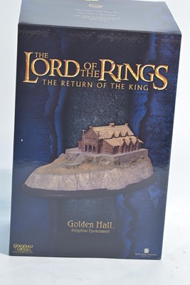 Lot 260 - Sideshow Weta Collectibles: The Lord of the Rings, Golden Hall polystone enviroment