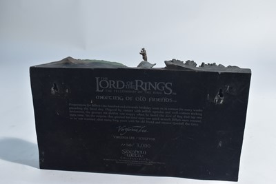 Lot 285 - Sideshow Weta Collectibles: The Lord of the Rings, Meeting of Old Friends polystone wall plaque