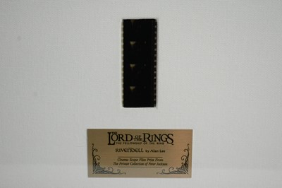 Lot 320 - The Lord of the Rings, print of Rivendale after Alan Lee, signed by Peter Jackson and Richard Taylor