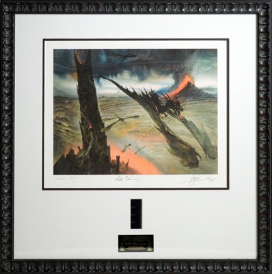 Lot 322 - The Lord of the Rings, print of Barad-dur after John Howe.