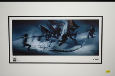 Lot 48 - After Rick Buoen: a suite of three limited edition giclee prints for Alien vs Predator