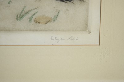 Lot 5 - Elyse Ashe Lord - Magnolia | limited-edition hand-tinted etching