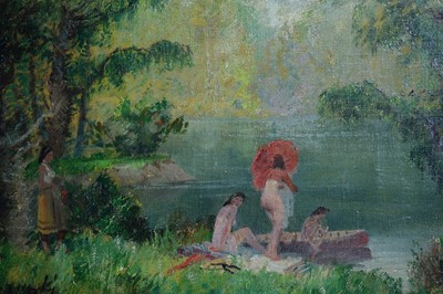 Lot 77 - Josef Jiri Kamenicky - Nudes Bathing | oil