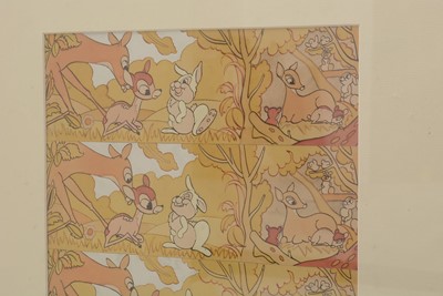 Lot 396 - An original hand-painted Walt Disney Studios Bambi Animation Sequence.