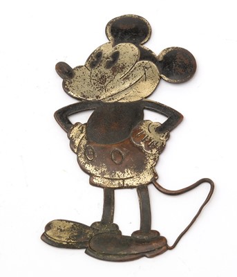 Lot 400 - A 1930's Walt Disney Mickey Mouse brass car mascot.