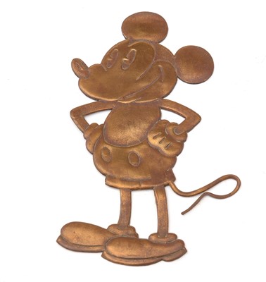 Lot 401 - A 1930's Walt Disney Mickey Mouse brass car mascot