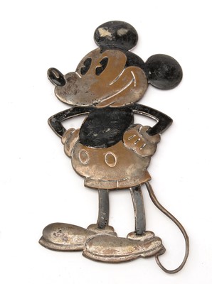Lot 402 - A 1930's Walt Disney Mickey Mouse brass car mascot.