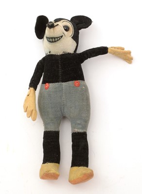 Lot 420 - A Walt Disney Productions Mickey Mouse felt soft toy.