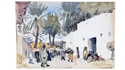 Lot 169 - Anthony Gross - Arab Street Basaade | watercolour
