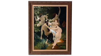 Lot 214 - G. T. Brown - Woodland Nymphs and a Fawn | oil