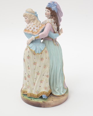 Lot 748 - French bisque figural group