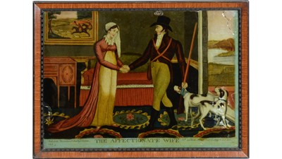 Lot 771 - 19th Century British School - The Affectionate Wife | reverse glass print