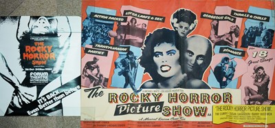 Lot 682 - The Rocky Horror Picture Show British quad poster; and a theatre poster.