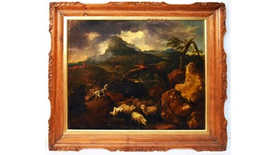 Lot 1022 - Attributed to Michiel Carree - Sheep and Goats | oil
