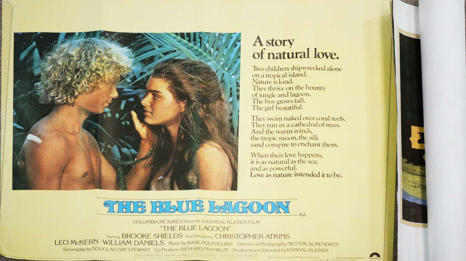 Lot 675 - Four British quad posters, The Blue Lagoon;