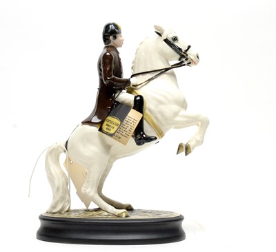 Lot 332 - A Beswick White Lipizzaner Horse and Rider figure.
