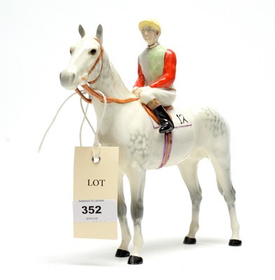Lot 352 - A Beswick figure of a Horse and Jockey.