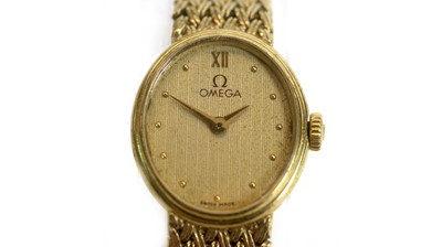 Lot 541 - Omega: a 9ct yellow gold cocktail watch
