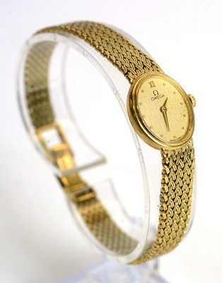 Lot 541 - Omega: a 9ct yellow gold cocktail watch