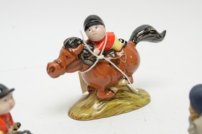 Lot 370 - Five Beswick Thelwell figures.